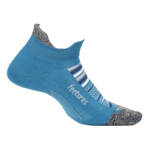 Feetures Unisex Elite Ultra Light No Show Tab Socks Mauiblue