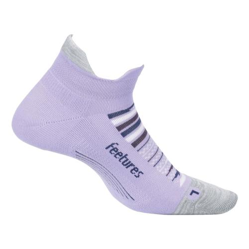 Feetures Unisex Elite Light Cushion No Show Tab Socks Purplehorz