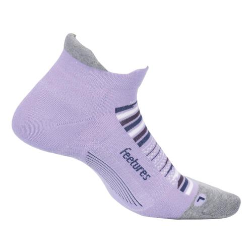 Feetures Unisex Elite Max Cushion No Show Tab Socks Purplehorz