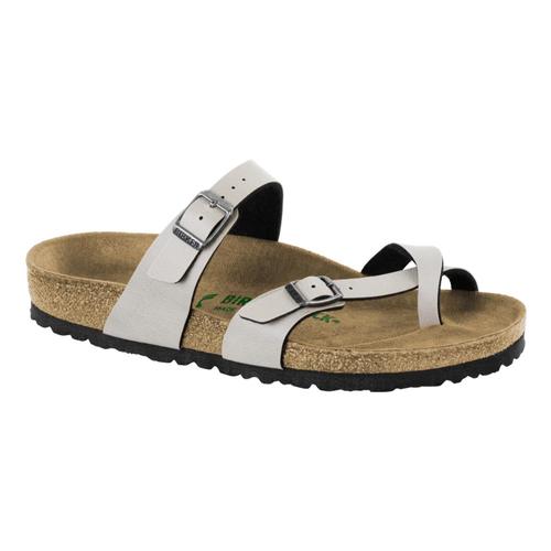 Birkenstock Women's Mayari Vegan Birko-Flor Sandals Stone