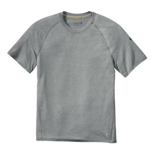 Smartwool Men's Merino 150 Base Layer Micro Stripe Short Sleeve Shirt Ltgray_039