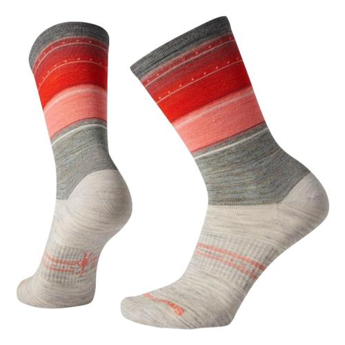 Smartwool Women's Sulawesi Stripe Crew Socks Ash_069