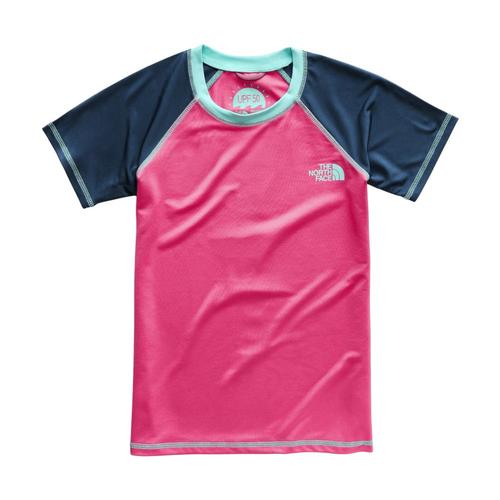 The North Face Girls Short Sleeve Amphibious Tee Pink_4ck