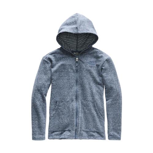 The North Face Girls Long and Long of It Full Zip Hoodie Teal_1lg