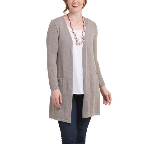 Habitat Clothing Women's Easy Pocket Sweater Cardigan Sand