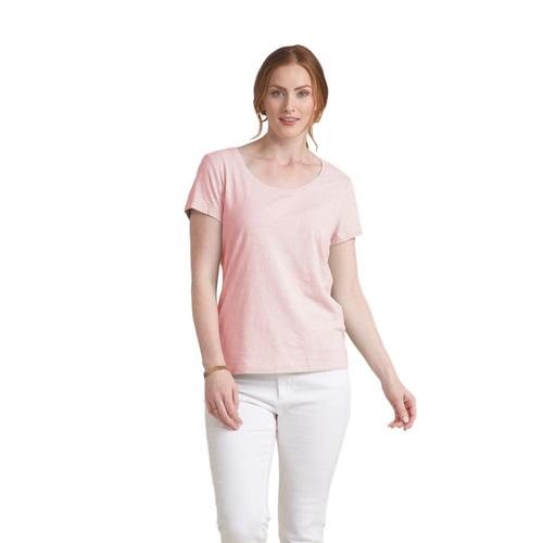 Habitat Women's Cotton Pebble Cap Sleeve Tee Ballet