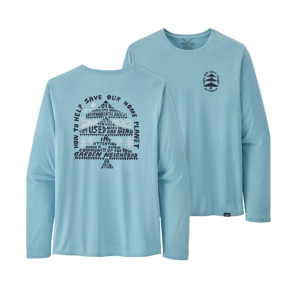 Patagonia Men's Long Sleeved Capilene Cool Daily Graphic Shirt FBLUE_HFIX