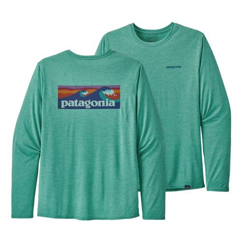 Patagonia Men's Long Sleeved Capilene Cool Daily Graphic Shirt Green_blgx