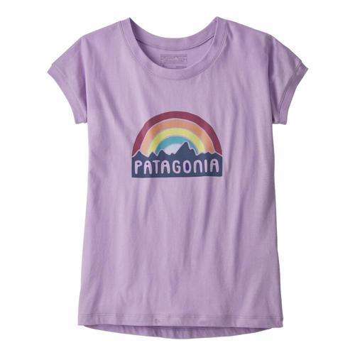 Patagonia Girls Graphic Organic T-Shirt Purple_frpu