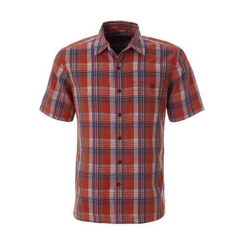 Royal Robbins Men's Mojave Pucker Dobby Plaid Short Sleeve Shirt Roored