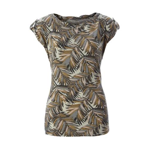 Royal Robbins Women's Noe Twist Print Short Sleeve Top Lttaupe