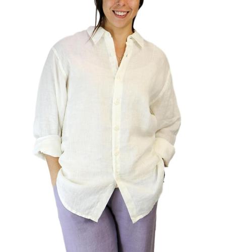 FLAX Women’s Men’s Shirt Milk