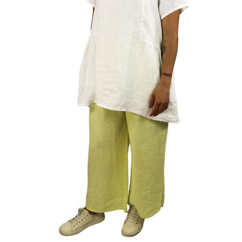 FLAX Women’s Airy Flood Pants Lemongrass