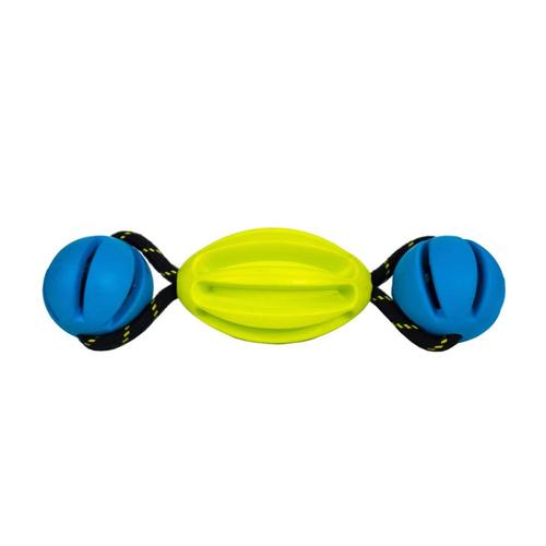 OllyDog Olly Tumbler Dog Toy Lime.Blue