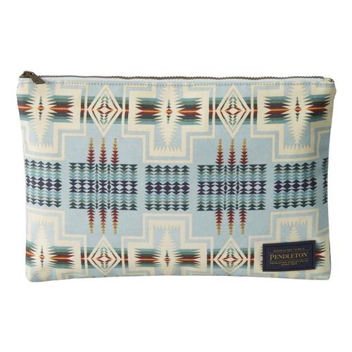 Pendleton Black Tuscon Canopy Canvas Big Zip Pouch Aqua_54739