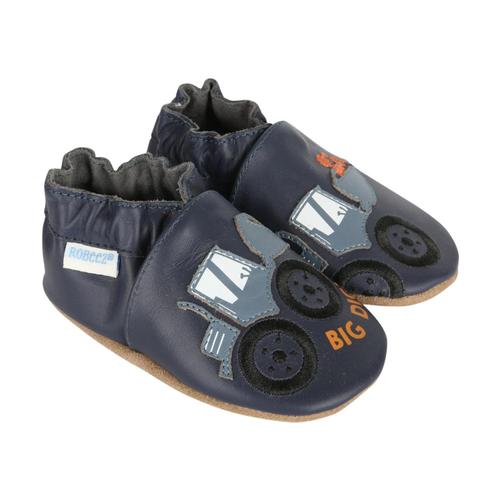 Robeez Baby Big Dig Soft Soles Shoes Navy