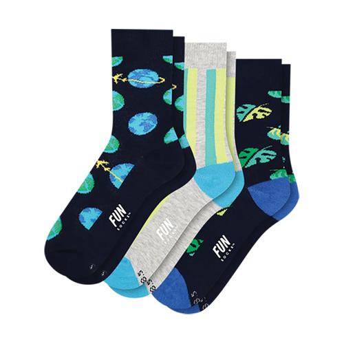 Fun Socks Kids Around the World Socks - 3-Pack Nvygrynvy