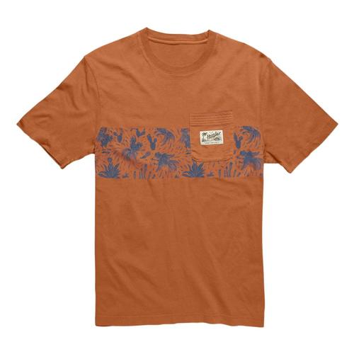 Howler Brothers Men's Gallos Stripe Classic Pocket T-Shirt Claypot
