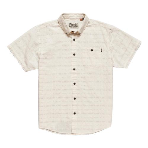 Howler Brothers Men's Mansfield Portals Dobby Short Sleeve Shirt Sandstone