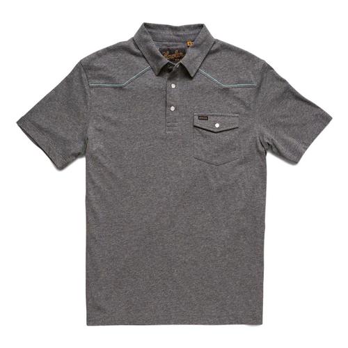 Howler Brothers Men's Ranchero Heathered Polo Smokgrey