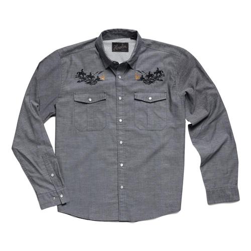 Howler Brothers Men's Gaucho Howler Posse Snapshirt Blueox