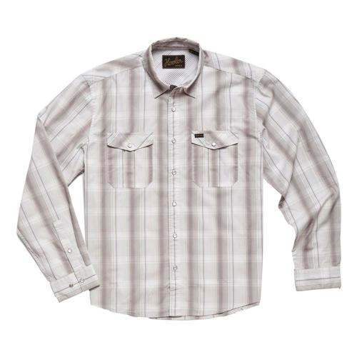 Howler Brothers Men's Gaucho Thornton Plaid Snapshirt Quartz