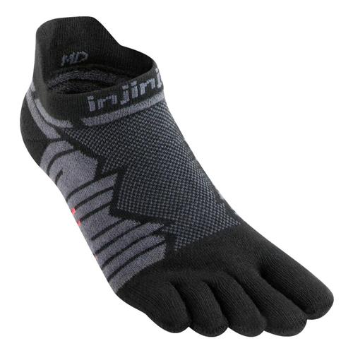 Injinji Unisex Ultra Run No-Show Socks Onyx