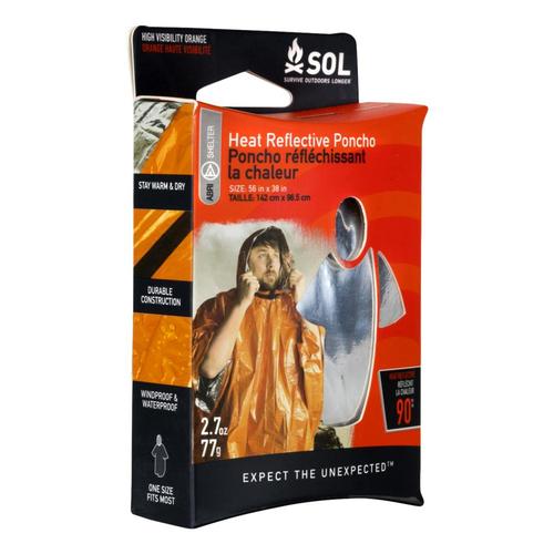Survive Outdoors Longer Heat Reflective Poncho .