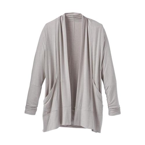 prAna Women’s Foundation Wrap Plus Cardigan Ltgrey
