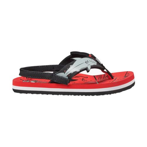 Reef Little Ahi Shark Sandals Red_rsh