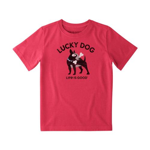 Life is Good Boys Lucky Dog Crusher Tee Americared