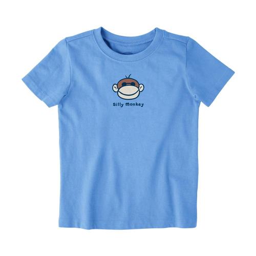 Life is Good Toddler Silly Monkey Vintage Crusher Tee Hthrgray