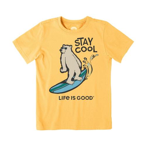 Life is Good Boys Stay Cool Polar Crusher Tee Bajayellow