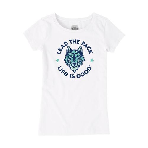 Life is Good Girls Lead The Pack Crusher Tee Cloudwhite