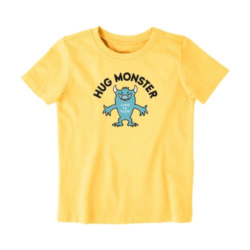 Life is Good Toddler Hug Monster Crusher Tee Hpyyellow
