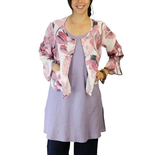 FLAX Women’s Petal Cardi Hydrangea