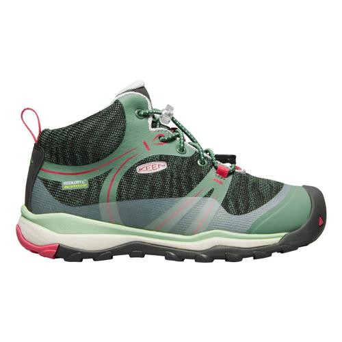 KEEN Big Kids Terradora Waterproof Mid Shoes Dkgreen