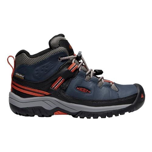 KEEN Youth Targhee Mid Waterproof Hiking Boots Bluenight
