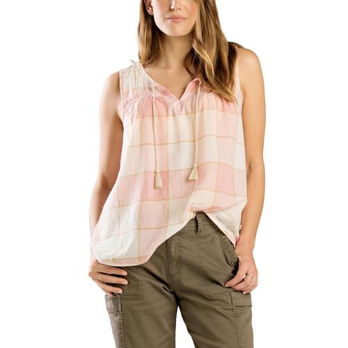 Toad&Co Women's Airbrush Popover Tank Pinksand