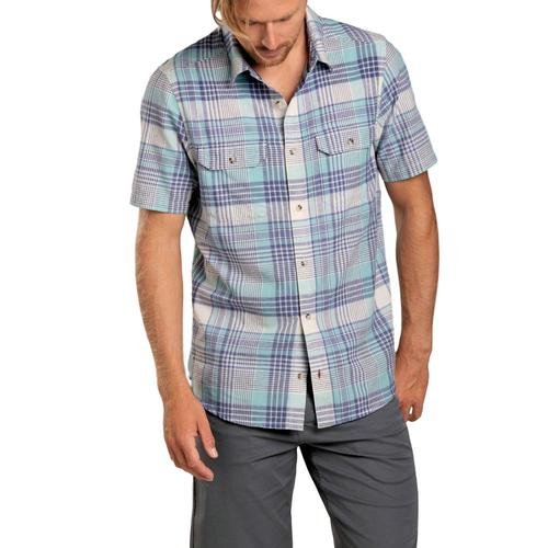 Toad&Co Men’s Hookline Short Sleeve Shirt Aquifer