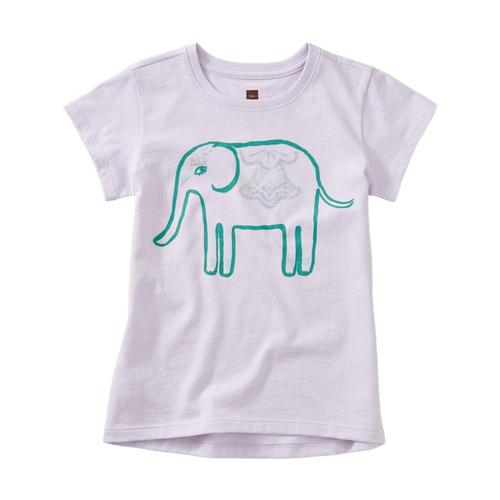 Tea Collection Girls Elephant Graphic Tee Verbena