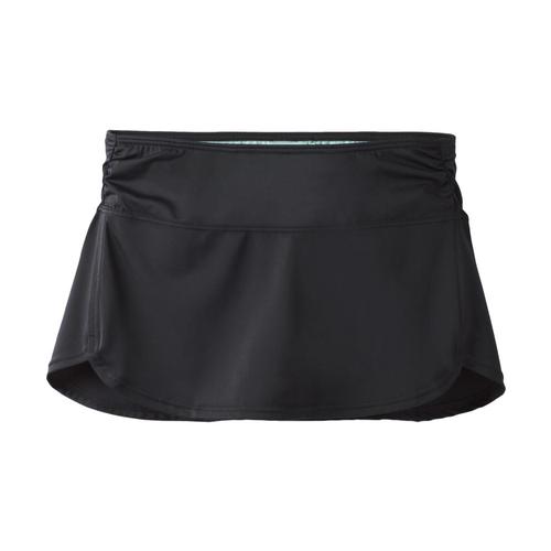 prAna Women's Lattie Skirted Bikini Bottom Black