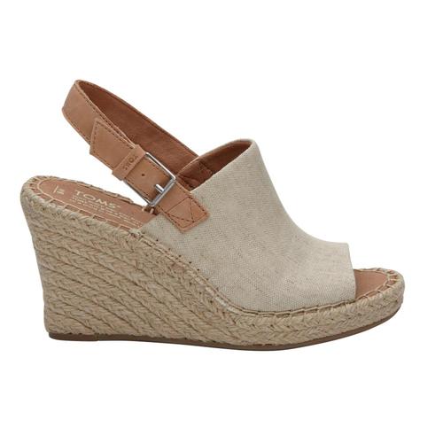 TOMS Women's Natural Oxford Monica Wedges Nathemp