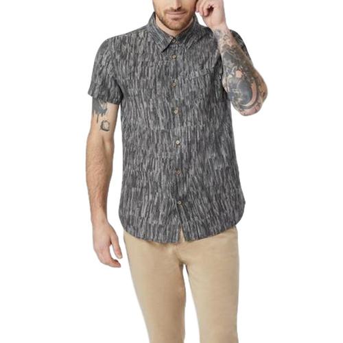 tentree Men's Mancos Short Sleeve Button Up Hthrmeteor