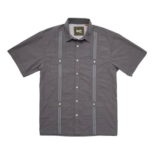 Howler Brothers Men's Guayabera Shirt Grey