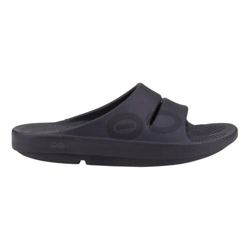 OOFOS Women's OOahh Sport Slide Sandals Blkmatte