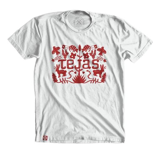 Tumbleweed Texstyles Texas Otomi Short Sleeve Shirt White