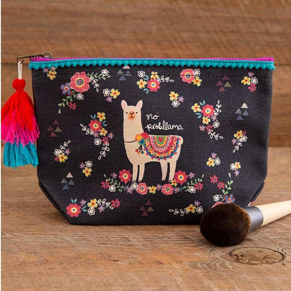 Natural Life No Probllama Canvas Pouch