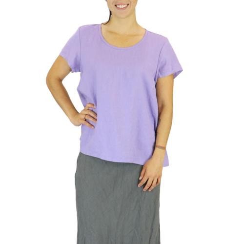 FLAX Women's Weightless Tee Top Lilac