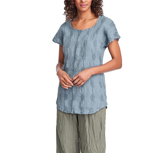 FLAX Women's Empire Tee Top Bluecorndot